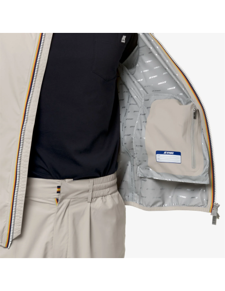 K-Way - Giubbino Uomo Jack Stretch Dot Nylon Stretch Stone Prezzo 170,00