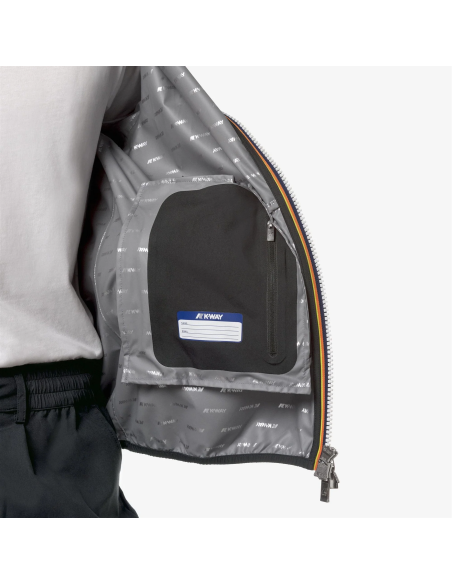 K-Way - Giubbino Uomo Jack Stretch Dot Nylon Stretch Nero Prezzo 170,00