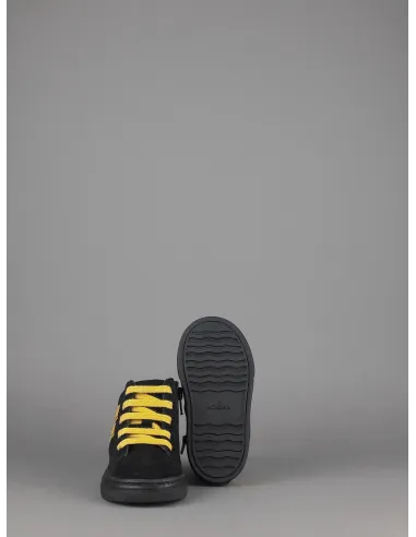 Hogan Stivaletto J340 Junior Baby Camoscio Nero H Pelle Giallo Prezzo 160,00