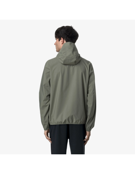 K-Way - Giubbino Uomo Jack Stretch Dot Nylon Stretch Verde Militare Tenue Prezzo 170,00