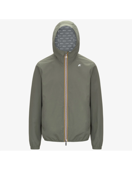 K-Way - Giubbino Uomo Jack Stretch Dot Nylon Stretch Verde Militare Tenue Prezzo 170,00