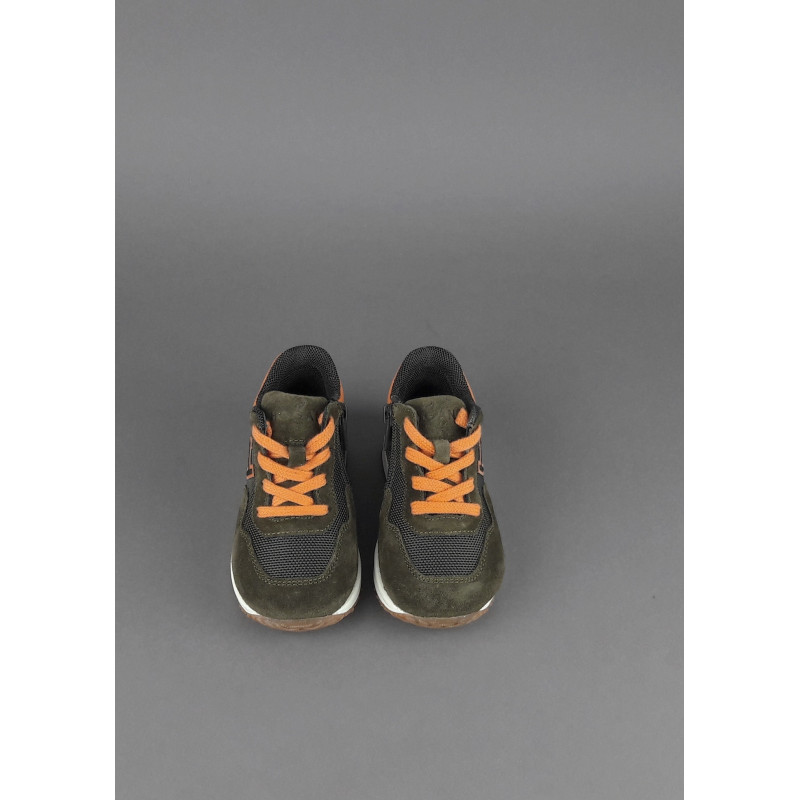 Hogan Interactive Junior Baby Camoscio Tela Verde Militare H Flock Prezzo 160,00