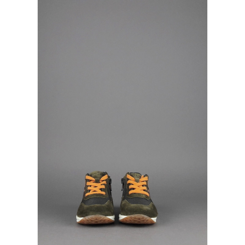 Hogan Interactive Junior Baby Camoscio Tela Verde Militare H Flock Prezzo 160,00