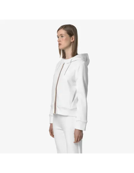 K-Way - Felpa Donna Divine Light Spacer Bianco Prezzo 150,00
