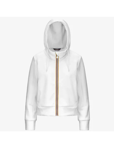 K-Way - Felpa Donna Divine Light Spacer Bianco Prezzo 150,00