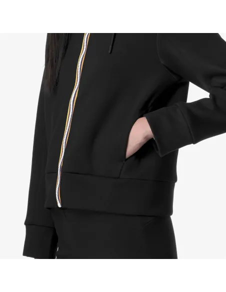 K-Way - Felpa Donna Divine Light Spacer Nero Prezzo 150,00