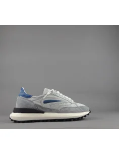 D.A.T.E. - Sneakers Athleta Uomo Camoscio E Tela Grigio Prezzo 165,00