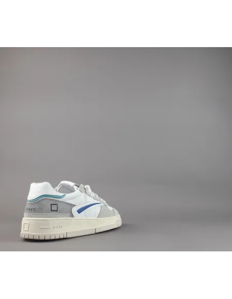 D.A.T.E. - Sneakers Torneo Uomo Camoscio Pelle Grigio Chia/Bian Prezzo 195,00