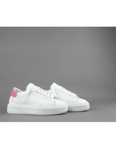 D.A.T.E. - Sneakers Sfera Donna Pelle Bianco Prezzo 180,00