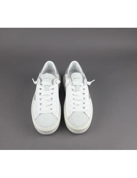 D.A.T.E. - Sneakers Hill Low Platform Donna Pelle Bianco Prezzo 185,00