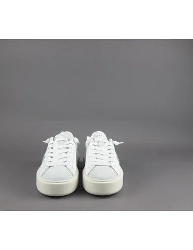 D.A.T.E. - Sneakers Hill Low Platform Donna Pelle Bianco Prezzo 185,00