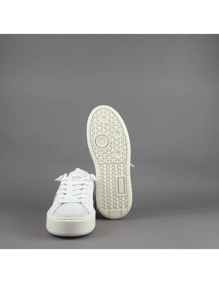 D.A.T.E. - Sneakers Hill Low Platform Donna Pelle Bianco Prezzo 185,00