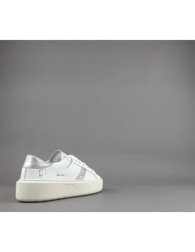 D.A.T.E. - Sneakers Hill Low Platform Donna Pelle Bianco Prezzo 185,00
