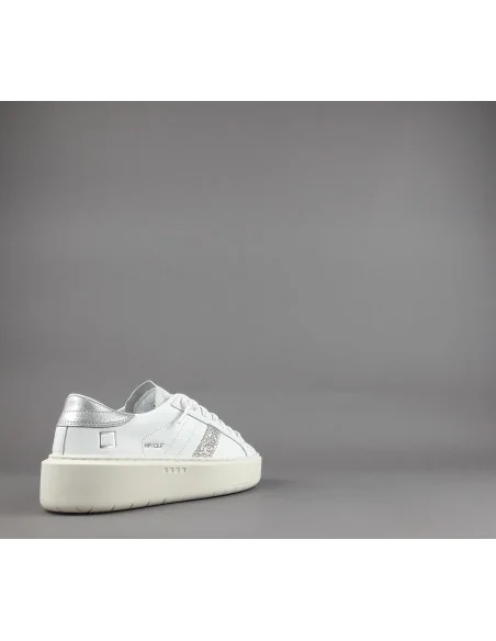 D.A.T.E. - Sneakers Hill Low Platform Donna Pelle Bianco Prezzo 185,00