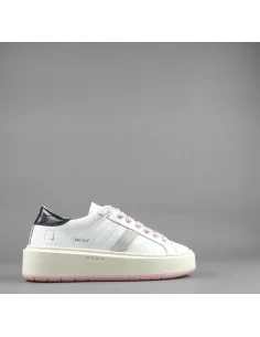 D.A.T.E. - Sneakers Hill Low Platform Donna Pelle Bianco Prezzo 185,00