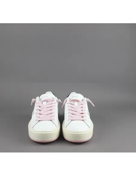 D.A.T.E. - Sneakers Hill Low Platform Donna Pelle Bianco Prezzo 185,00