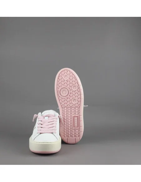D.A.T.E. - Sneakers Hill Low Platform Donna Pelle Bianco Prezzo 185,00