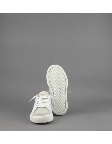 D.A.T.E. - Sneakers Hill Low Vintage Junior Pelle Bianco Prezzo 145,00
