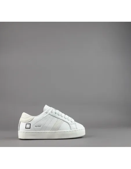 D.A.T.E. - Sneakers Hill Low Calf Junior Pelle Bianco Prezzo 145,00