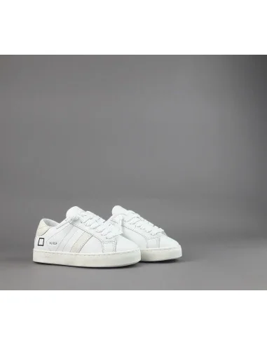 D.A.T.E. - Sneakers Hill Low Calf Junior Pelle Bianco Prezzo 145,00