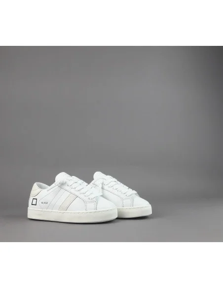 D.A.T.E. - Sneakers Hill Low Calf Junior Pelle Bianco Prezzo 145,00
