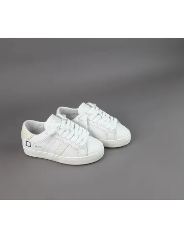 D.A.T.E. - Sneakers Hill Low Calf Junior Pelle Bianco Prezzo 145,00