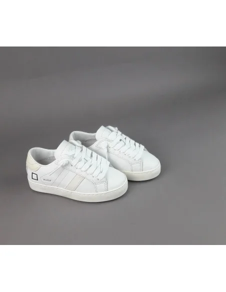 D.A.T.E. - Sneakers Hill Low Calf Junior Pelle Bianco Prezzo 145,00