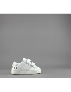 D.A.T.E. - Sneakers Hill Low Calf Baby Pelle Bianco Prezzo 135,00