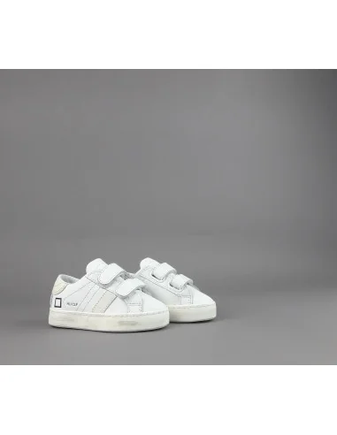 D.A.T.E. - Sneakers Hill Low Calf Baby Pelle Bianco Prezzo 135,00