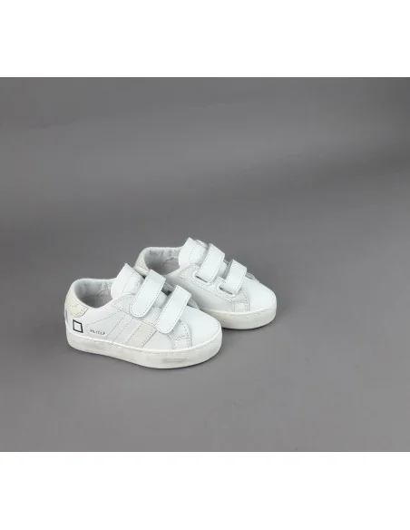 D.A.T.E. - Sneakers Hill Low Calf Baby Pelle Bianco Prezzo 135,00