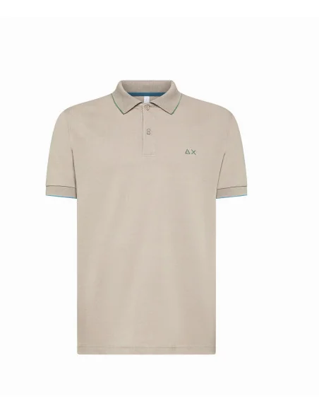 Sun 68 - Polo Uomo Small Stripes Cotone Stretch Talpa Prezzo 70,00