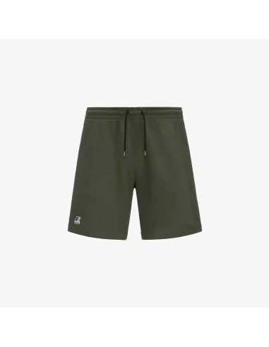 K-Way - Shorts Felpa Uomo Dorian Verde Militare Prezzo 60,00