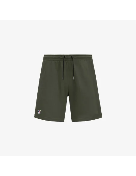 K-Way - Shorts Felpa Uomo Dorian Verde Militare Prezzo 60,00