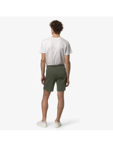 K-Way - Shorts Felpa Uomo Dorian Verde Militare Prezzo 60,00