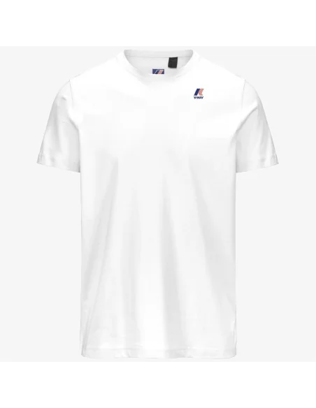 K-Way - T-Shirt Le Vrai Edouard Jersey Cotone Bianco Prezzo 40,00