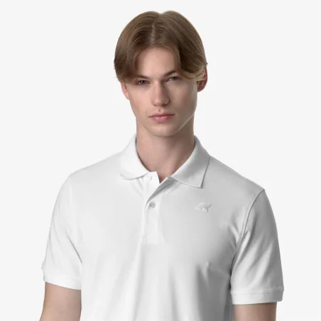 K-Way - Polo Uomo Amedee Stretch Bianco Prezzo 80,00