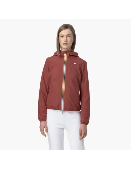 K-Way - Giubbino Donna Lily Stretch Poly Jersey Mattone Prezzo 180,00