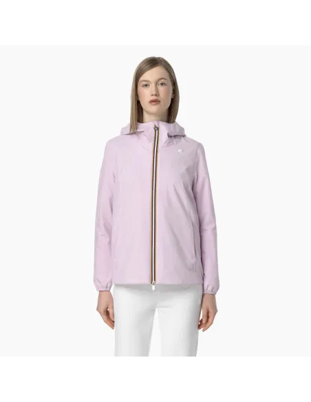 K-Way - Giubbino Donna Marguerite Stretch Poly Jersey Lilla Polvere Prezzo 190,00