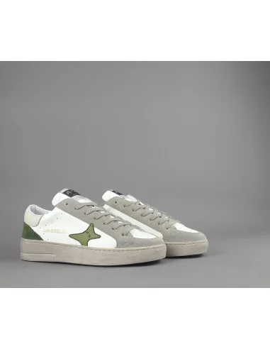 Ama Brand - Sneakers Uomo Slam Pelle Bianco Spoiler Ghiaccio Prezzo 205,00