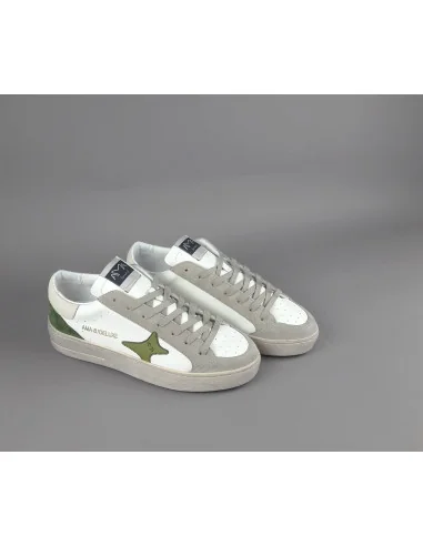 Ama Brand - Sneakers Uomo Slam Pelle Bianco Spoiler Ghiaccio Prezzo 205,00
