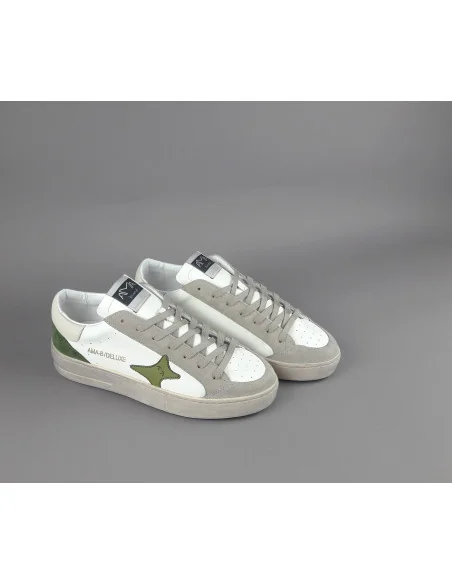 Ama Brand - Sneakers Uomo Slam Pelle Bianco Spoiler Ghiaccio Prezzo 205,00