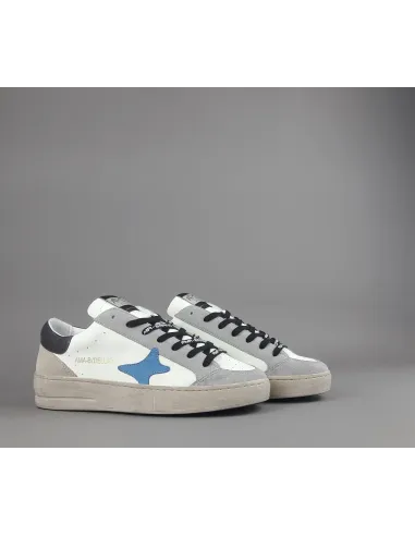 Ama Brand - Sneakers Uomo Slam Pelle Bianco Spoiler Testa Moro Prezzo 205,00