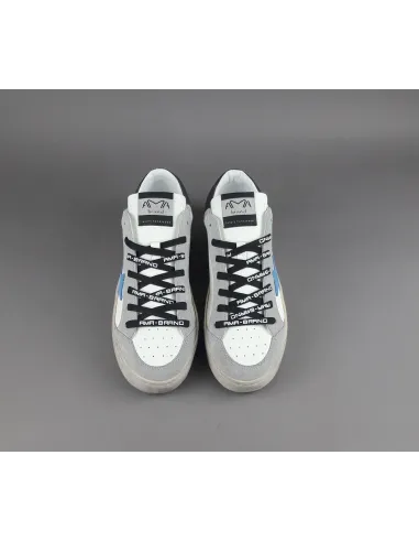 Ama Brand - Sneakers Uomo Slam Pelle Bianco Spoiler Testa Moro Prezzo 205,00