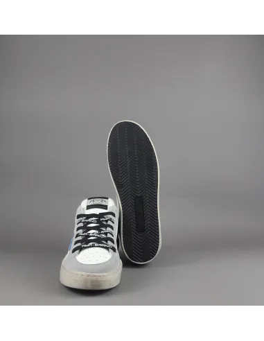 Ama Brand - Sneakers Uomo Slam Pelle Bianco Spoiler Testa Moro Prezzo 205,00