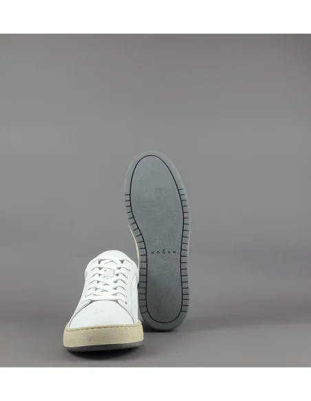 Hogan - Sneakers H672 Uomo Pelle Bianco H Bucata Prezzo 350,00