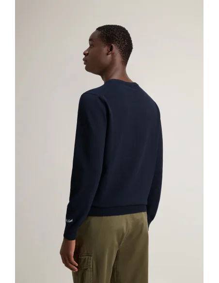 Woolrich - Maglia Uomo Cotone Blu Scuro Prezzo 130,00