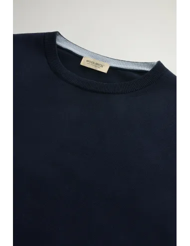 Woolrich - Maglia Uomo Cotone Blu Scuro Prezzo 130,00