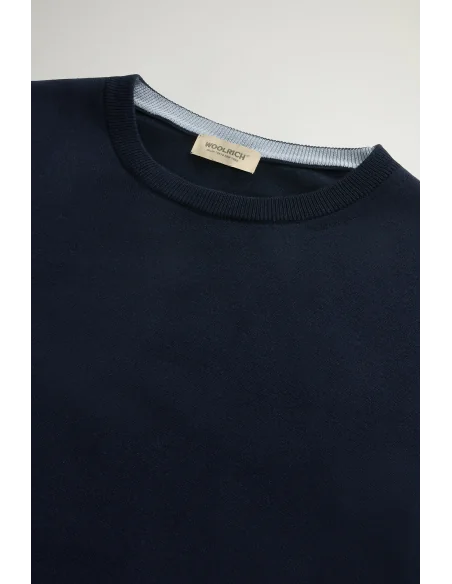 Woolrich - Maglia Uomo Cotone Blu Scuro Prezzo 130,00