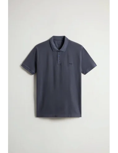 Woolrich - Polo Uomo Cotone Stretch Blu Scuro Prezzo 100,00