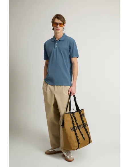 Woolrich - Polo Uomo Cotone Stretch Avion Chiaro Prezzo 100,00